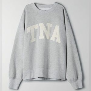 Aritzia TNA COZYAF BOYFRIEND CREW SWEATSHIRT; Excellent Condition